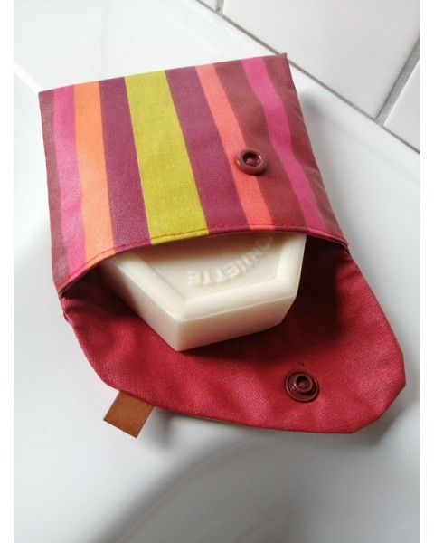 Pochette à savon Rayures