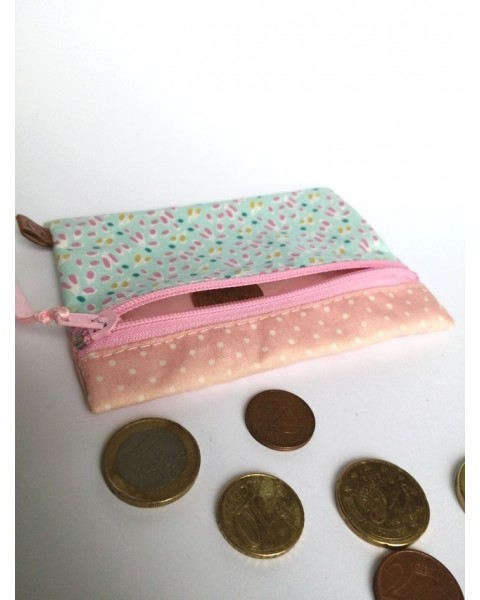 Porte-monnaie Rose et Bleu