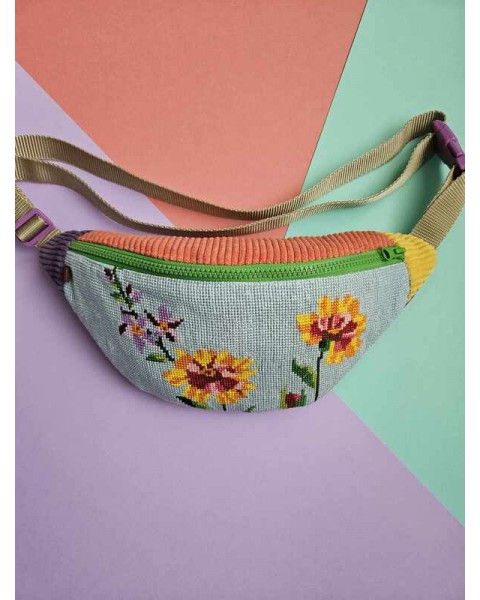 Sac banane moyen fleuri en...