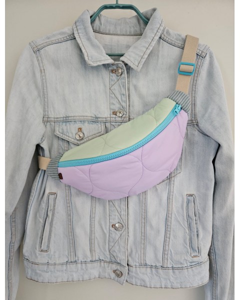 Sac banane matelassé - Vert...