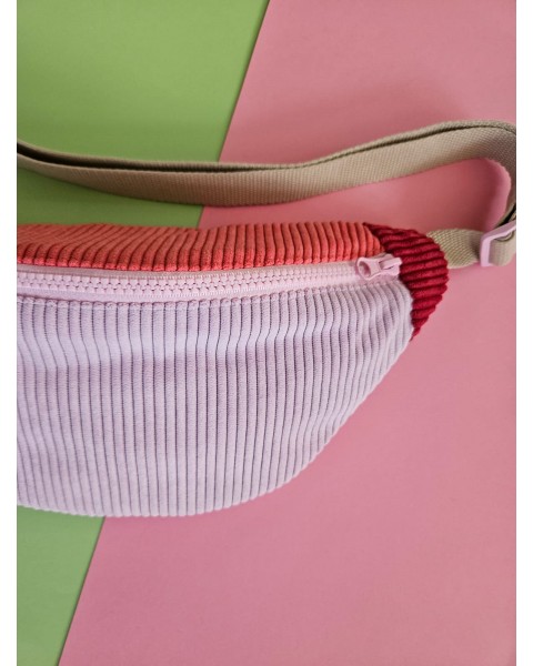 Sac banane en velours côtelé